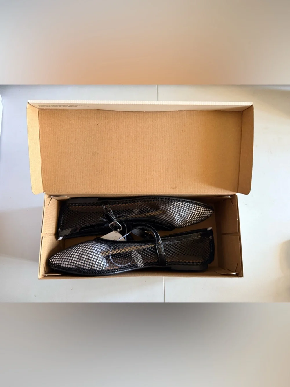 a new day Women's Issa Mesh Mary Jane Ballet Flats w/ Memory Foam Insole Size 10